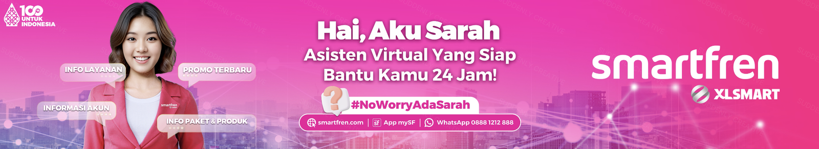 VIDEO VIRTUAL ASSISTANT SARAH SMARTFREN