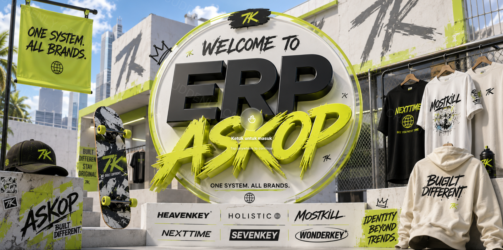 SevenKey ERP — Sistem Manajemen Retail Fashion Multi-Cabang (6 Brand Clothing)